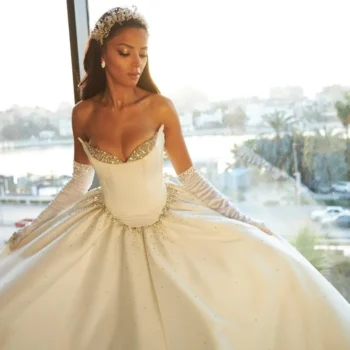 Embellished Corset Bridal Ball Gown