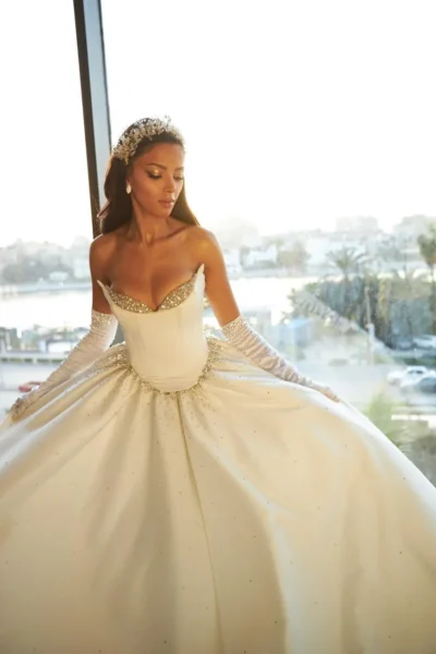 Embellished Corset Bridal Ball Gown