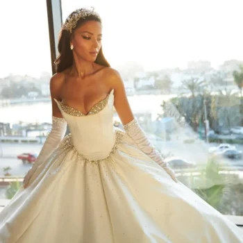 Embellished Corset Bridal Ball Gown
