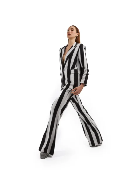 Embellished One-Shoulder Gown & Classic Tuxedo